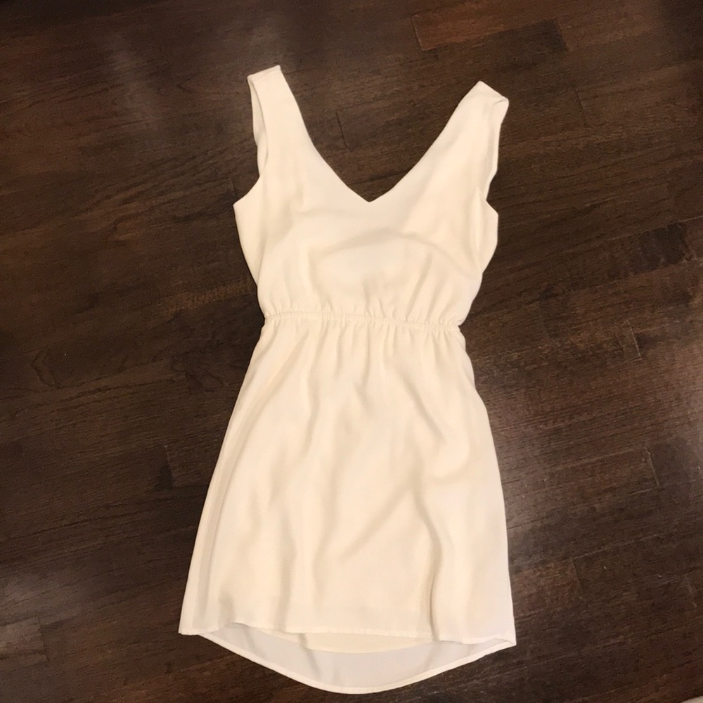 Open back white dress!